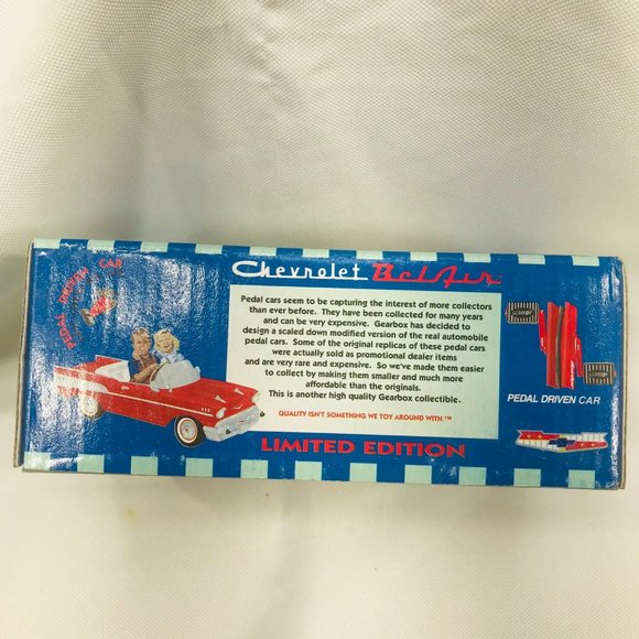 Gearbox 1997 Vintage 1957 Chevy Bel Air Convertible Serial #04290 Pedal Car New - Picture 5 of 10
